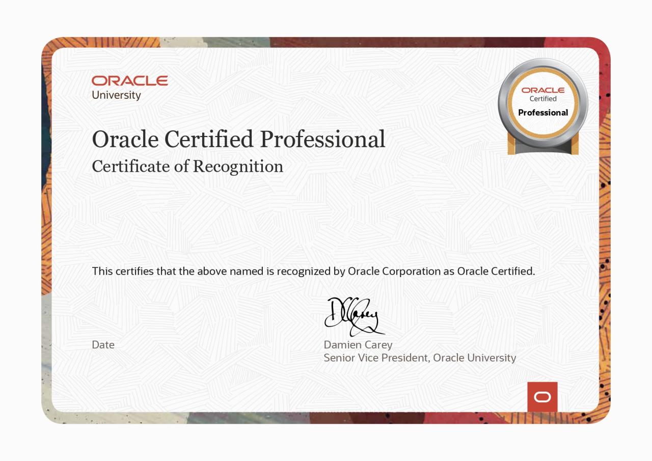 Oracle Cloud Infrastructure 2025 Certified Generative AI Professional badge